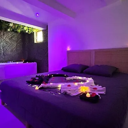 Duplex Romantique Avec Jacuzzi Privatif アパート